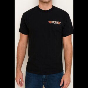 Top Gun T-Shirt Adult Small Movie Classic Logo Navy Blue Chipper